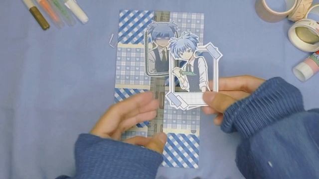 [ASMR] Anime Journal SHIOTA NAGISA (blue theme) #assassinationclassroom #scrapbooking #journaling смотреть онлайн