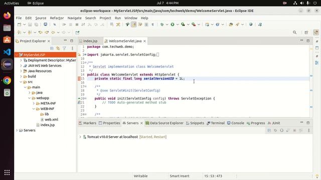 How to create Servlet and JSP project in Eclipse with Tomcat 10 | Java dynamic web project смотреть онлайн
