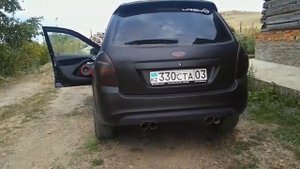 AMG выхлоп на Лада Калина 2 (2)
