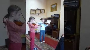 Мои первые занятия скрипкой начались в 5 лет.