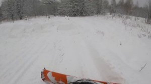Стелс гепард 800 чистим снег