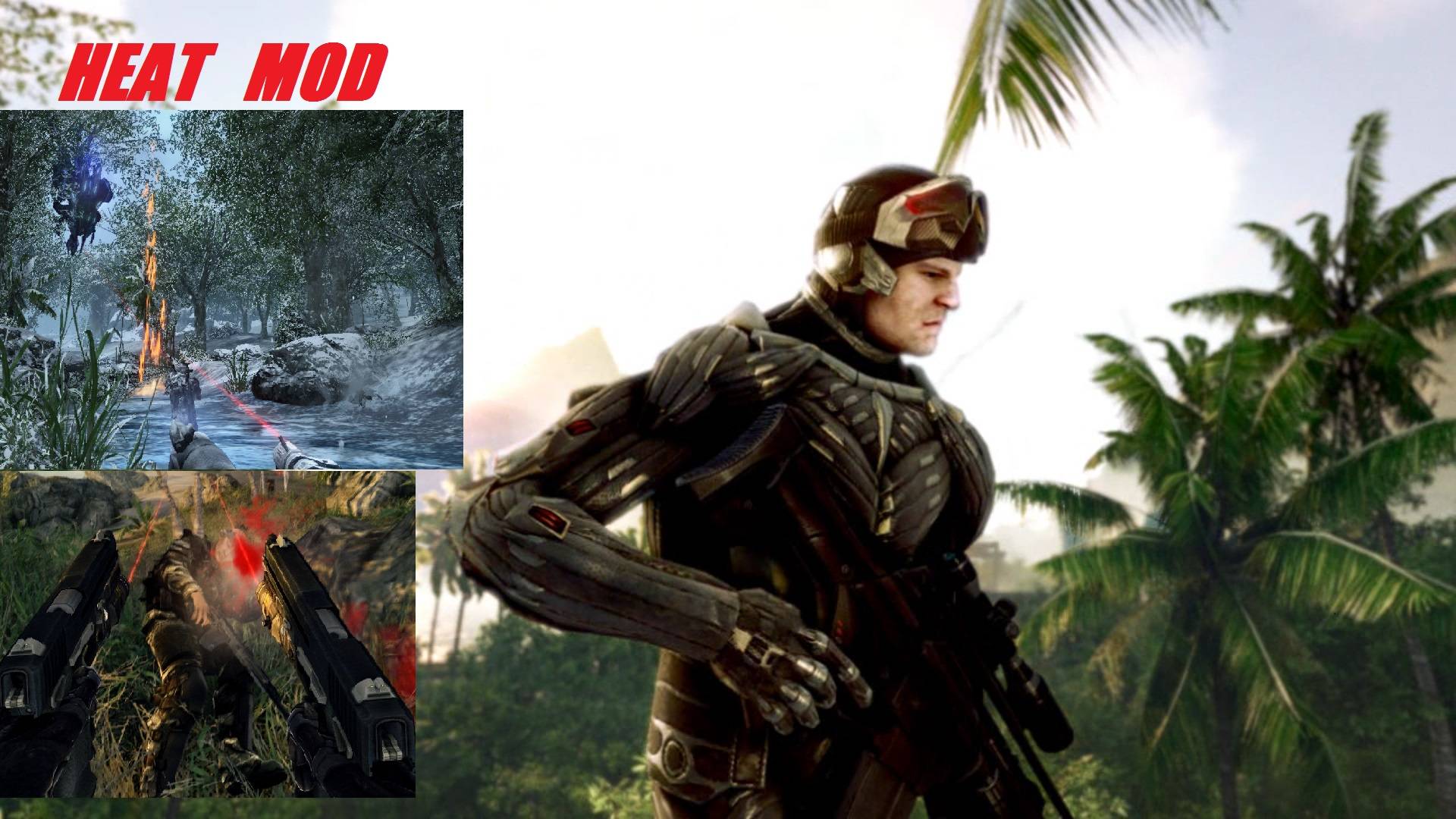 Crysis Warhead  HEAT MOD Снайперка в начале,  зажигательный SCAR и PAX