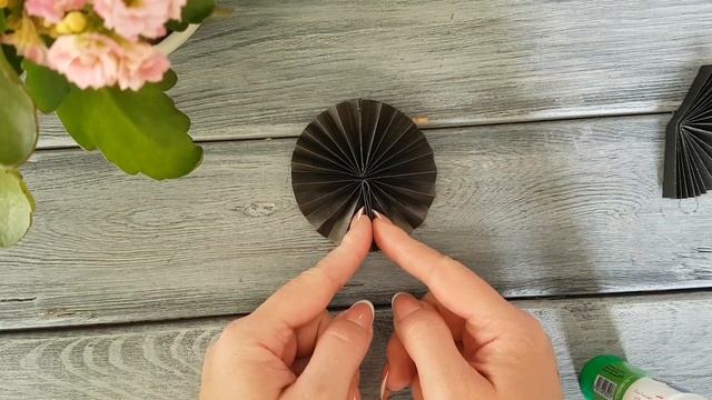  Как сделать аппликацию на Halloween Кот и тыква