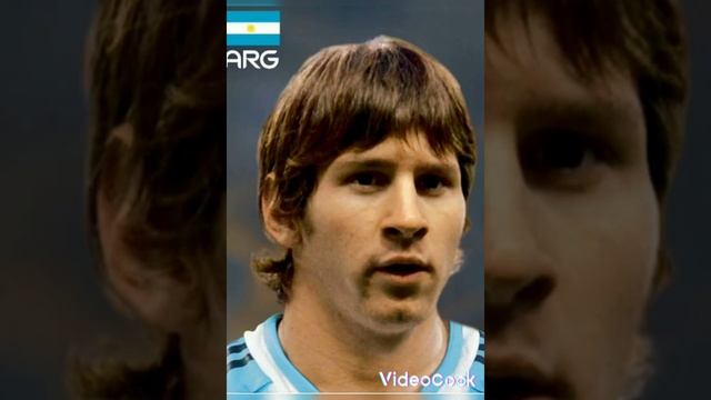 Lional Messi hairstyle evolution #shorts#messi #fo