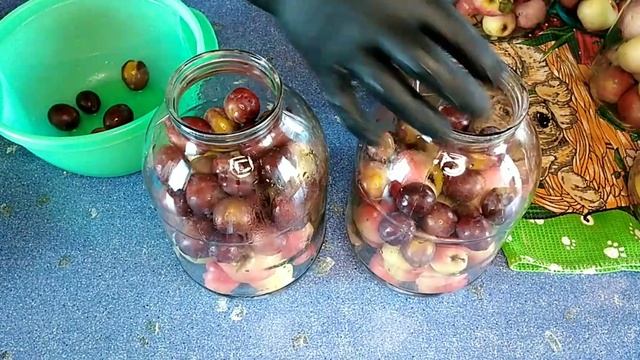 Компот яблочный, сливово-яблочный, заготовка на зиму ?? смотреть онлайн