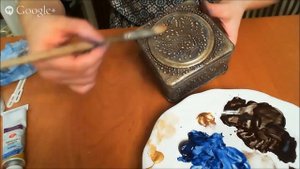 Золочение в технике «сухая кисть». Университет Декупажа. Наталья Родина