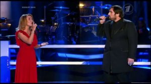 Шоу на 1 канале "Голос": Чеченец Шарип Умханов и Екатерина Кузина "The Prayer"