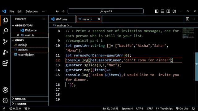 45 Q Assignments (Typescript) Series | Typescript project for beginners | Gov.Sindh Free IT Course.