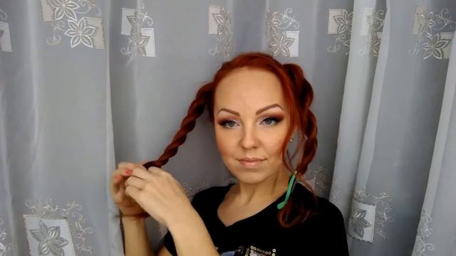 Урок №1. Шишули . Прически на себе. Экспресс - прическа выходного дня смотреть онлайн