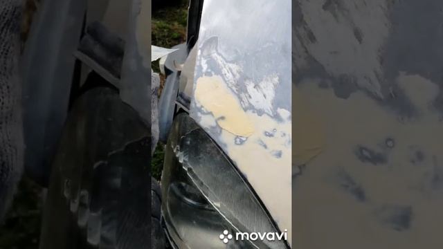 Шпаклевка шпатлевка авто машины капота видео