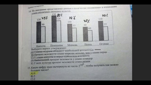 ЕНТ 2017 Математическая грамотность 1766 (1-20) смотреть онлайн