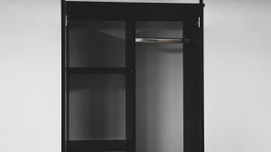 Дуэт Шкаф ВенгеЛоредо с полками и штангой.ШКАФ39