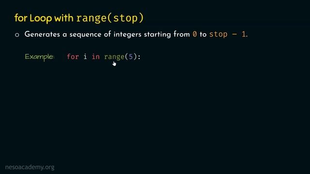for Loop with range() Function in Python
