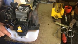 Ремонт бензо-триммера 26см.куб.в природе!) СутьПростота...