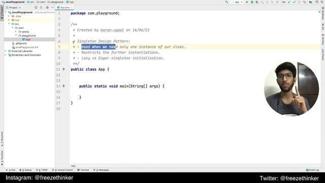 Singleton Design Pattern Explanation & Usage | Java Programming смотреть онлайн