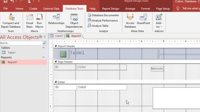 How to create Code 128 Barcodes in Access 2019 using Barcode Fonts