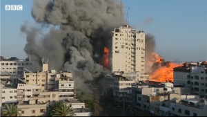 Бомбовые удары по сектору Газа. Октябрь