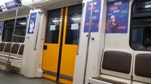 Поездка на казанском метро в пустом поезде Проспект победы Дубравная