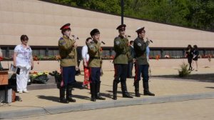 Казачий Ансамбль ЮРТ.  "О, Русь, ты здесь как на ладони" Остановка "Вышка" День Победы 2015