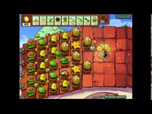 Plants vs Zombies (PC) - real-time playthrough (Adventure mode, 2nd loop, Level 5)
