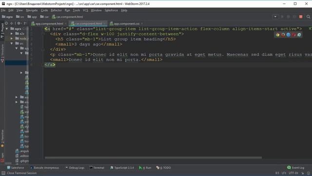 Angular 4 NgRx. Урок 1. Создание макета приложения