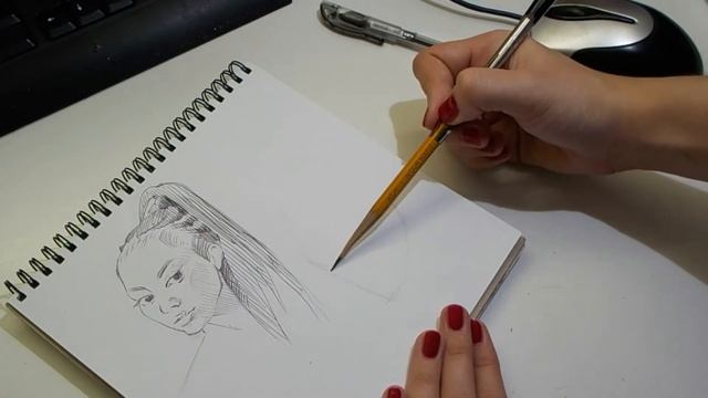 Рисую скетчи шариковой ручкой смотреть онлайн