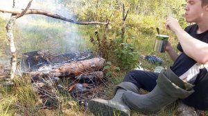 За брусникой 28.08.2021наша оснастка,складная грабилка.
