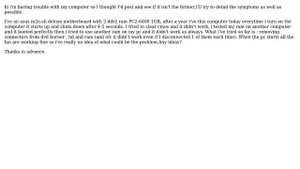 ASUS M2N-SLI Deluxe problem