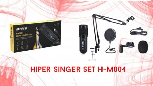 Недорогой микрофон Hiper Singer set H-M004 для начинающего блогера, обзор и тест звука