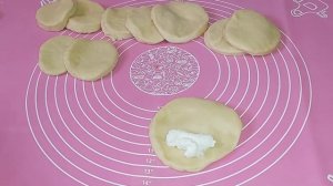 Пирог как цветы|| с творогом и джемом