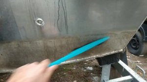 Мойка днища REALCRAFT 440 средством "Фаворит К", результат отличный!