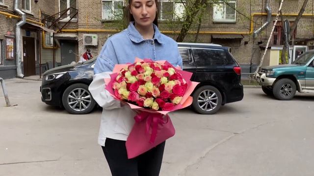 101 роза Воздушный микс смотреть онлайн