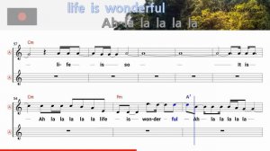 Life Is Wonderful - Jason Mraz (Alto Saxophone Sheet Music Cm Key / Karaoke / Easy Solo Cover)