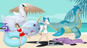 Popping All The Inflatables. Animation