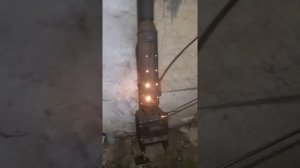 Буржуйка на отработке + вода