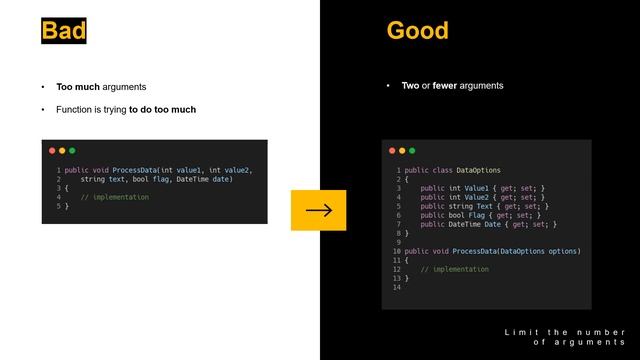 Clean Code 101: Why You Should Limit the Number of Function Arguments in C#