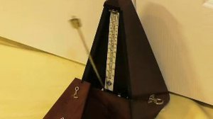 Vintage Wittner Walnut Wooden Case Maelzel Metronome Germany - Calibrated, In-Beat, Runs Great.