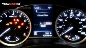 2013–2019 Nissan Sentra - How to Reset Oil Service Reminder via Instrument Cluster