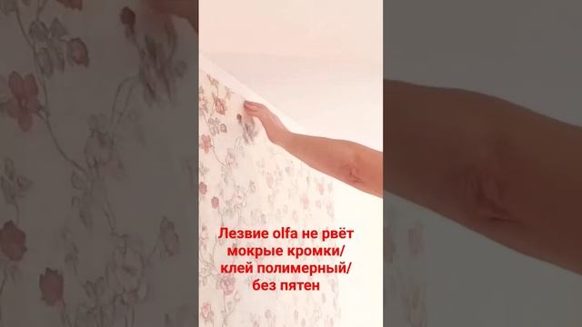 Поклейка обоев , подрезка под потолок , учеба #поклейкаобоев #малярныйинструмент смотреть онлайн