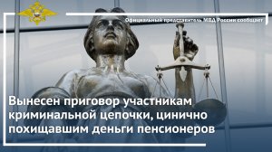 Вынесен приговор участникам криминальной цепочки, цинично похищавшим деньги пенсионеров