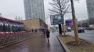 Прогулка по Новому Арбату в Москве.
