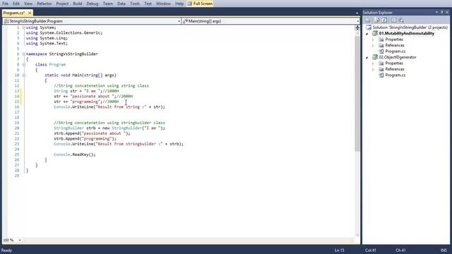 Difference Between String and StringBuilder In C#