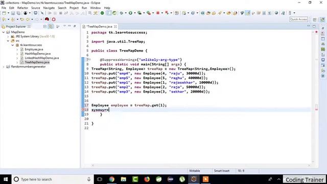 #5 TreeMap in java with example program |Collections in java | Collections interview questions