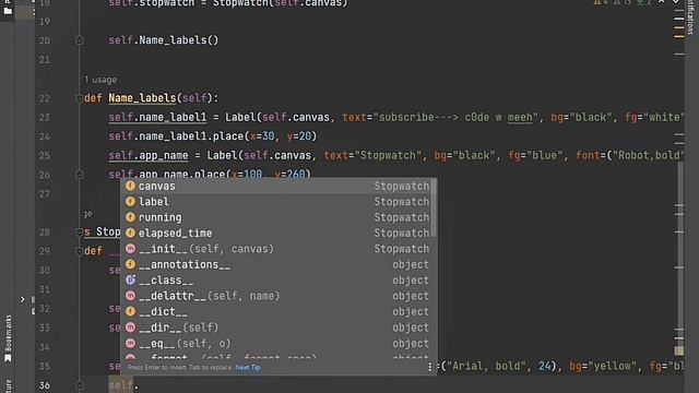 Python Tkinter Stopwatch Program Tut | Build a Simple Timer with Start, Stop, & Reset Functions