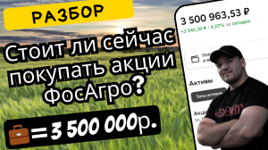 Стоит ли сейчас инвестировать в ФосАгро? Разбор компании!