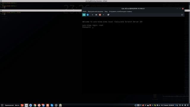 Установка сервера Calculate на btrfs, авто-разметка и две ОС на одном диске. смотреть онлайн