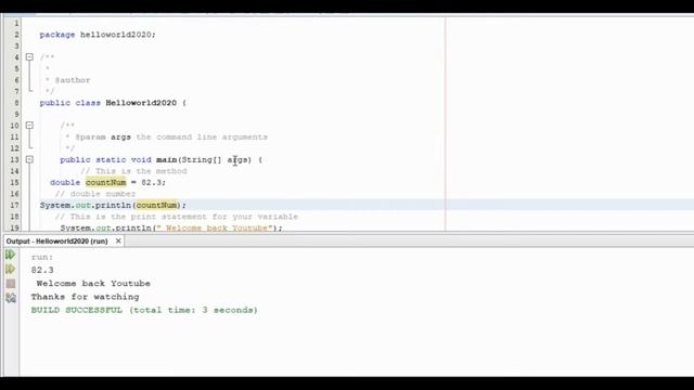 DOUBLE DATA TYPE IN JAVA смотреть онлайн