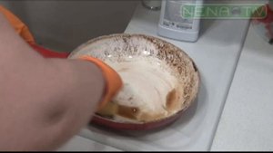 Чистим сковороду с керамическим покрытием. Неудачная попытка