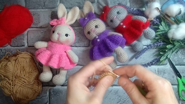 Мастер-класс на Зайку Бусинку!!! Часть - 1. #вязаныеигрушки #вяжуназаказ #подарки