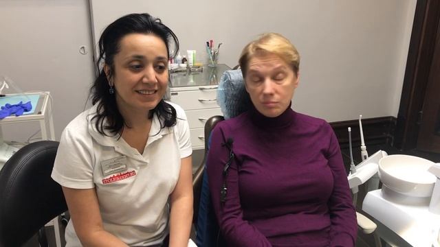 Отзыв пациентки, после курса лечения десен